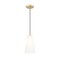 Z-Lite Farrell 1 Light Pendant, 6in. W x 11in. H, Modern Gold 3043P6-MGLD - alternate 1
